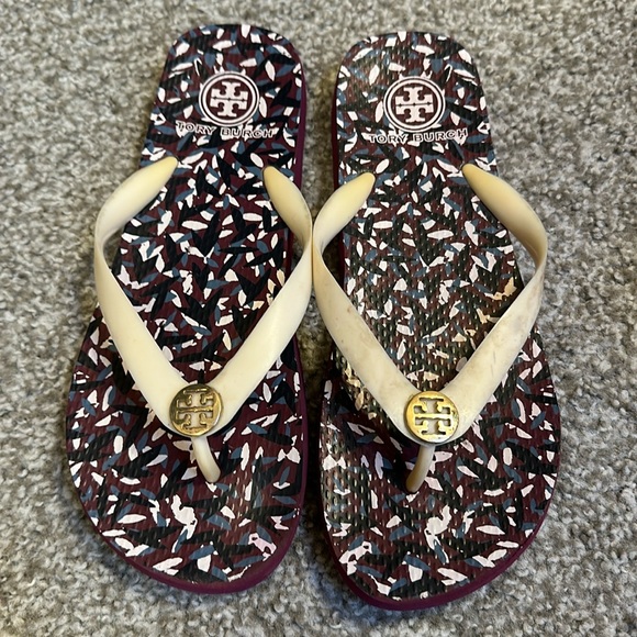 Tory Burch Shoes - 💜5 for $20! Tory Burch Flip Flops Approximately Size 10 AS IS
